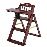 子供用ダイニングチェア 子供用ダイニングチェアウッド多機能折りたたみチェアダイニングテーブルBbスツール (色 : Brown)