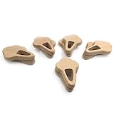 Kissteether 10pcs DIY木製おもちゃのペンダント緑の赤ちゃんの歯磨き粉をパーソナライズされた有機ブナの木の自然な手作りの木製のアイスクリーム歯磨き粉赤ちゃんへの贈り物 (10pcs)