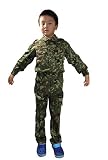 [Broptical] 自衛隊迷彩Ⅲ型 JF.キッズ用陸自迷彩服上下セット ベルト無し 子供用 140cm