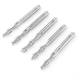 VERY100　超硬エンドミル　加工用カッター CNCビット 6mm　ストレート　ハイスとアルミ　２歯　 5本組　鋼製 超硬 工業用品 フライス 　木工用
