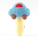 FUN fun (ファンファン） がらがら ニギニギ ステック 車 日本製 9.5cm イエロー