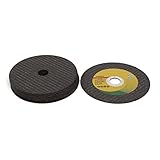 uxcell カッティングホイール ディスクカッター 107mmx16mmx1.2mm ブラック 10枚入り