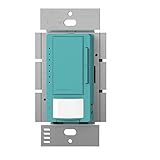Lutron Maestro LED Dimmer switch with motion sensor, no neutral required, MSCL-OP153M-TQ, Turquoise 
