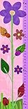Green Leaf Art Growth Chart Flower and Ladybugs [並行輸入品]
