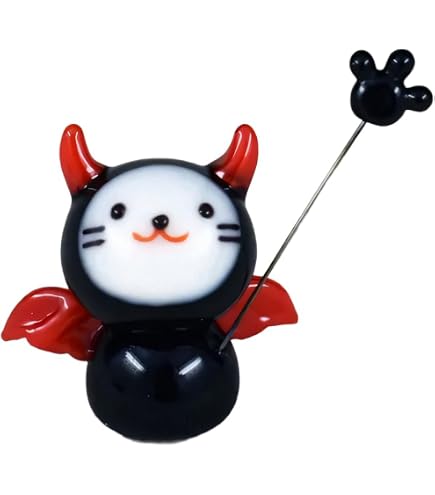 フォーカート ガラス細工 りんごと黒猫 置物 Amazon.co.jp: フォー