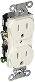 Hubbell CR15WHI Duplex Receptacle, Common Ground, 15 amp, 125V, 5-15R, White (Pack of 10) [並行輸入品]