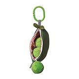 Manhattan Toy Farmer's Market Peas in a Pod Baby Rattle and Squeaker Travel and Crib Toy [並行輸入品]