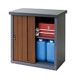 山善(YAMAZEN) ガーデンマスター ウッディ収納庫 幅84cm 奥行50cm 高さ90cm MYSB-89S