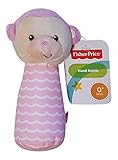 Fisher PriceソフトPlush Hand Rattle Lil Nuzzler Pink Monkey