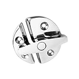 Fenteer ステンレス鋼　マリン　ボート用品　ツイストロック　ドア　ラッチ　ロック　丸型　55mm　軽量性