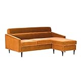 arne ソファー L字 3人掛け 肘付き 布張り ファブリック Thyme L字 V-1012 ゴールドベージュ