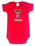 Future TailgaterテキサスTechレッドRaiders PersonalizedカラーBaby Onesie 12-18 months