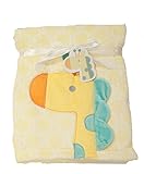 Supersoft Superior Quality Luxurious Yellow 3D Giraffe Pram/Crib Blanket by Pram Blanket