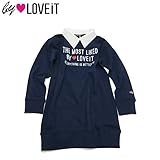 by LOVEiT(バイ ラビット) ベア裏毛「付け襟」長袖トレーナー・コン 【1603】【C】 130 コン(50)