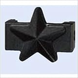LIXIL 新日軽　ディズニーフェンス　連結金具（自在脚式用）　星（ミッキー用）　【リクシル】　【アルミフェンス　柵】 ブラック
