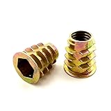(TUISKU) 鬼目ナット Dタイプ つば付き 【M10 X 20ｍｍ】 20個 セット 木工 接合金具 diy (M10X20ｍｍ)