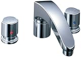 LIXIL(リクシル)INAX 2ハンドルバス水栓 デッキタイプ アウゼ 呼び径13mm 吐水口長さ230mm 乾式工法 BF-A093B