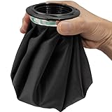 HIROMARE しびん 男性用 尿瓶 尿器 携帯トイレ 車 簡易トイレ 採尿パック 緊急簡易トイレ (ブラック（大きめ）)