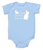 イースター' Every Bunny Loves Me 'ベビーボディスーツ カラー: ブルー