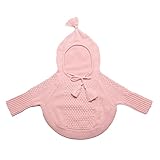2016年春夏最新作ベビー ＆ キッズ 用 ポンチョ リバーシブル パーカー フード付き 子供 男の子 女の子 出産 祝い ドット柄(100, ピンク)