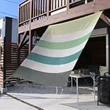 イチオリシェード　7ボーダー　【屋外用日よけ　透過性と通気性へのこだわり　日本製　シェード】　500 リーフ