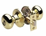 Master Lock BCO0303 Biscuit Privacy Door Knob, Polished Brass by Master Lock