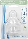 Dr. Brown's Y-Cut Cereal Wide Neck Baby Bottle Nipple 2 Pack by Dr. Brown's [並行輸入品]