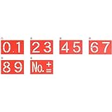 ハイビスカス スプレーシート 数字セット 170 HS-170（6枚組） 文字高170mm 測量 土木 建築 工事現場