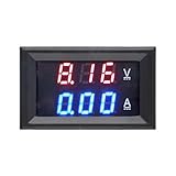 HiLetgo DC 100V 10A電圧計　電流計青色+赤色LEDデュアルデジタル　電圧計メーターゲージ
