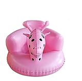 バスチェア　ベビーチェア　バスソファ　ふかふか　フロート　バストイ　おもちゃ　お風呂用　お部屋用　赤ちゃん　ベビー用　鹿形　ピンク