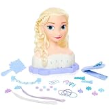 Just Play ディズニー アナと雪の女王 デラックス エルサ スタイリングヘッド ブロンドヘア 30ピース ごっこ遊びセット ウェア&シェアアクセサリー