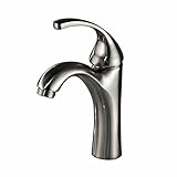 Senlesen Single Handle Hole Bathroom Sink Vessel Faucet Spout Lavatory Mixer Tap Brushed Nickel [並行輸