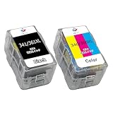 詰め替えインクカートリッジBC-360/361 BC-340/341キヤノン用ink 2個セット BC-340/360XLブラック1個+BC-341/361XLカラー1個 PIXUS MG4130 MG3130 MG2130 MG4230 MG3230 MG3530 MG3630 MX513 MX523 TS5130S TS5130 TS5330用増量版