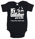 Dirty指、My Godfather gave me this、ベビーボディスーツ カラー: ブラック