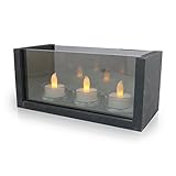 ハロウィン キャンドルライト LED ハーフミラー 無限連鎖 3連 ゆらめき 安全 インテリア 結婚式 電池式