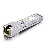 10Gtek 10/100/1000Base-T カッパー SFPモジュール, オート ネゴシエーション SFP to RJ45 Mini-GBIC 光トランシーバ, Cisco GLC-T(10/100/1000)/SFP-GE-T(10/100/1000)互換