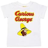 【本体綿100％】2017年 夏物 おさるのジョージ 帽子かくれんぼ 半袖Ｔシャツ Curious George ホワイト◇80cm