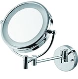 8.5 "壁マウント調整可能battery-powered Lighted Vanity Mirror with 5 x倍率