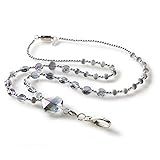 BooJeeビーズオーロラビーズファッションランヤードIDバッジホルダーネックレス BooJee Beads Aurora Beaded Fashion Lanyard ID Badge Holder