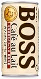サントリー BOSS カフェオレ 185g × 3ケース（1ケース30缶入り）