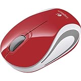 LOGICOOL ワイヤレス 光学式 3ボタン レッド M187RD