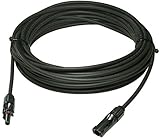 20フィートUL PVケーブルソーラーパネル延長ケーブルワイヤ( 20 ft。)With mc4コネクタPV – 12 AWG – 600 VDC for Solar on / off-gridシステ