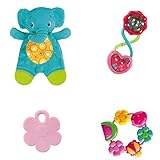 Bright Starts Teething Fun Gift Set, Pretty in Pink [並行輸入品]