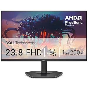 Dell SE2425HG 23.8インチ ゲーミングモニター Fast IPS FHD FreeSync Premium 1ms 200Hz