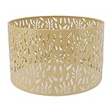 Alomejor 金属中空ランプシェード 直径9.8インチ寝室用中空ランプシェード (黄色)