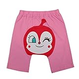 アンパンマン ハーフパンツ 5分丈 モンキーパンツ キッズ 女の子 男の子 ガールズ ボーイズ fo-sa4553 80cm ピンク