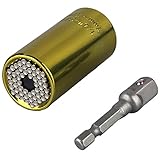 FUT(エフュ ト) イエロー万能ソケットレンチセット 万能ソケット+エクステンションバー2点セット