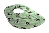 Caught Ya Lookin' Reversible Baby Bib, Monkeys, Green/Brown by Caught Ya Lookin'