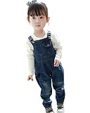 [ファンノシ]Fanessy キッズ サロペット 子供 オールインワン 女の子 デニムパンツ　子ども用 ロンパース　七分　ベビー オーバーオール　可愛い ジーンズ　おしゃれ ロングパンツ　サルエルパン