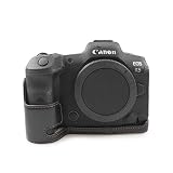 kinokoo CANON ミラーレス一眼カメラ EOS R5 ボディーケース EOS R5 専用 カメラケース eos r5 ケース PUレザー(BK)